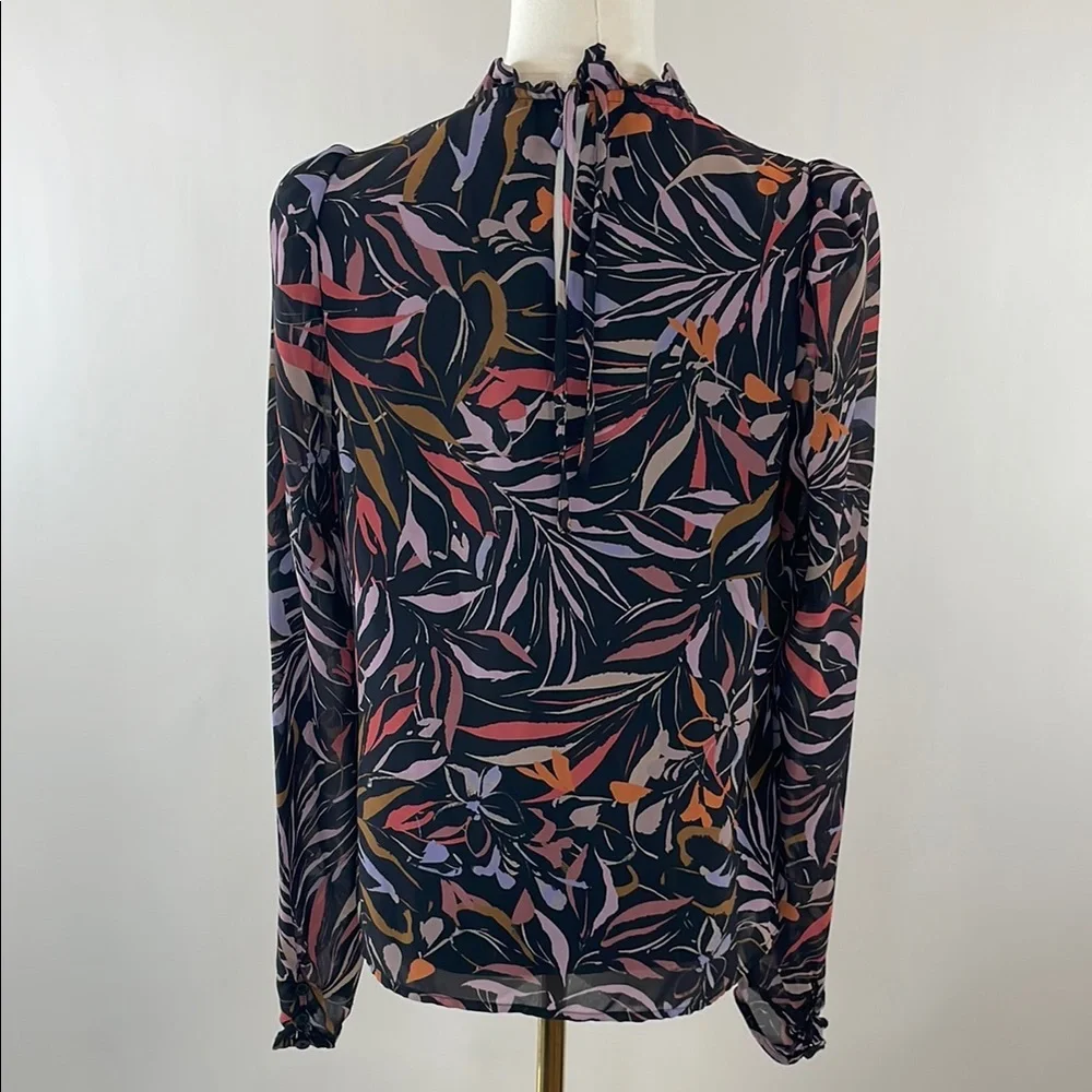 Peter Som Collective Leaf Printed Top, 4 - Picture 8 of 12